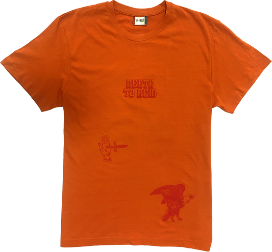 DEADSTOCK T-SHIRT BLOOD ORANGE L